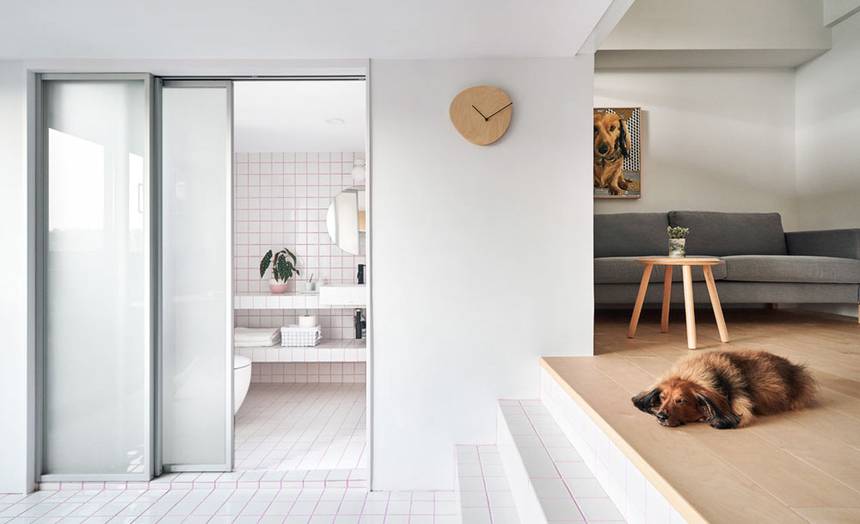 tiny-apartment-design-sliding-glass-bathroom-door