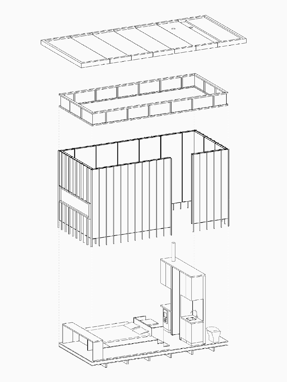 tiny-cabin-axonometric-drawing