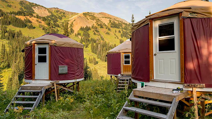 travel adventure sleeping yurts