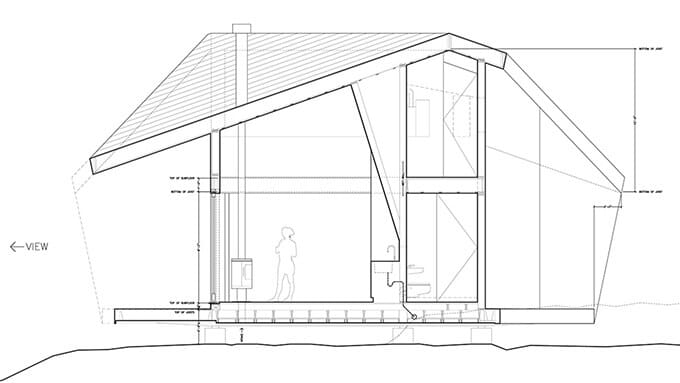 mountain-cabin-building-section