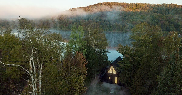 Refurbished 1960s A Frame Cabin in Quebec - To Live Large