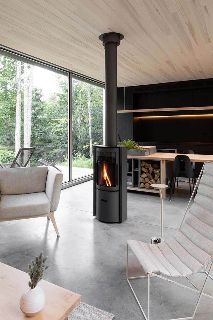 forest-cabin-wood-stove